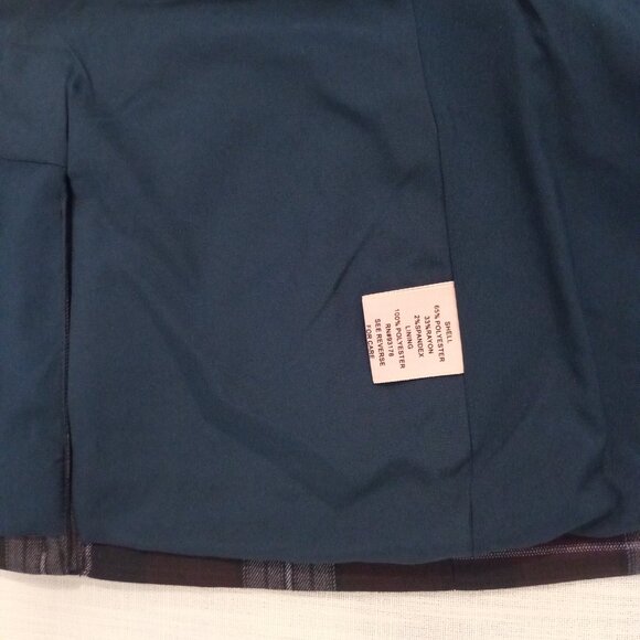 Philosophy Women's Plaid Blazer Long Sleeve Brown Preppy Dark Academia Size 6 - Picture 8 of 8